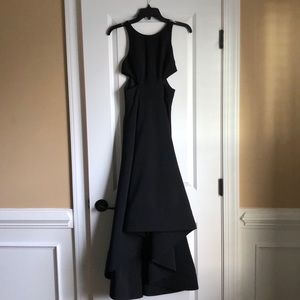 Aidan High low cut out bodice evening gown